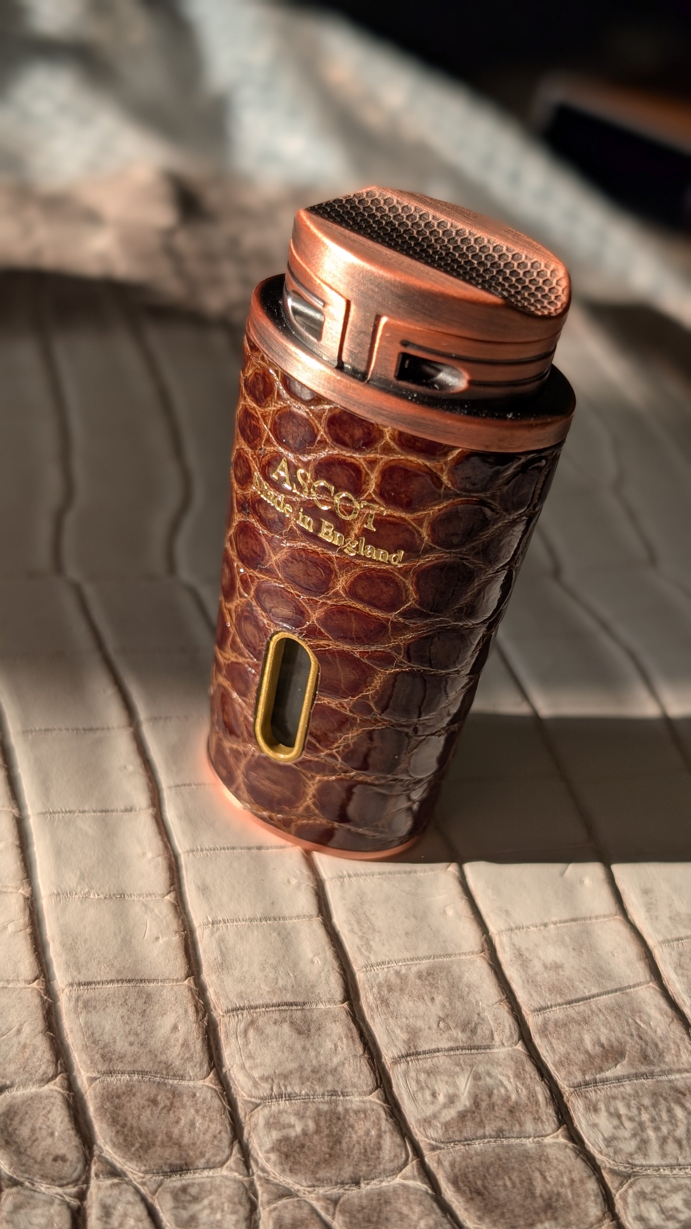 Ascot Lighter - Cognac Crocodile - Ascot Shoes