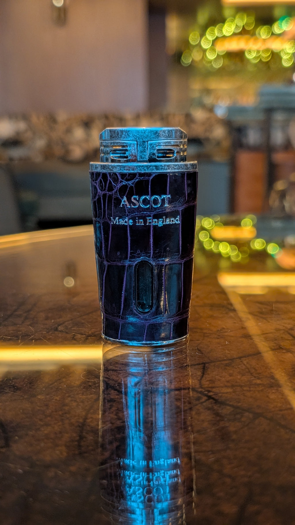 Ascot Lighter - Deep Purple Crocodile - Ascot Shoes