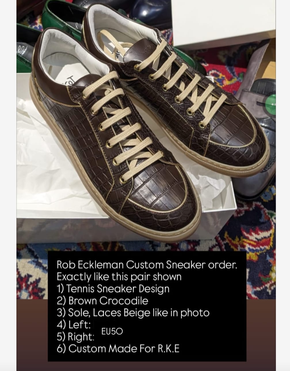 Invoice for Rob - Ascot Shoes