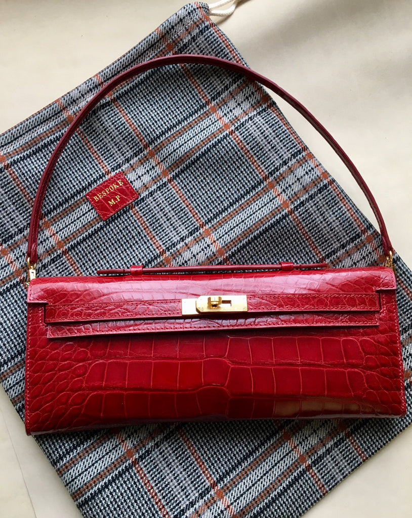 Clutch Bag - Red Crocodile – Ascot Shoes