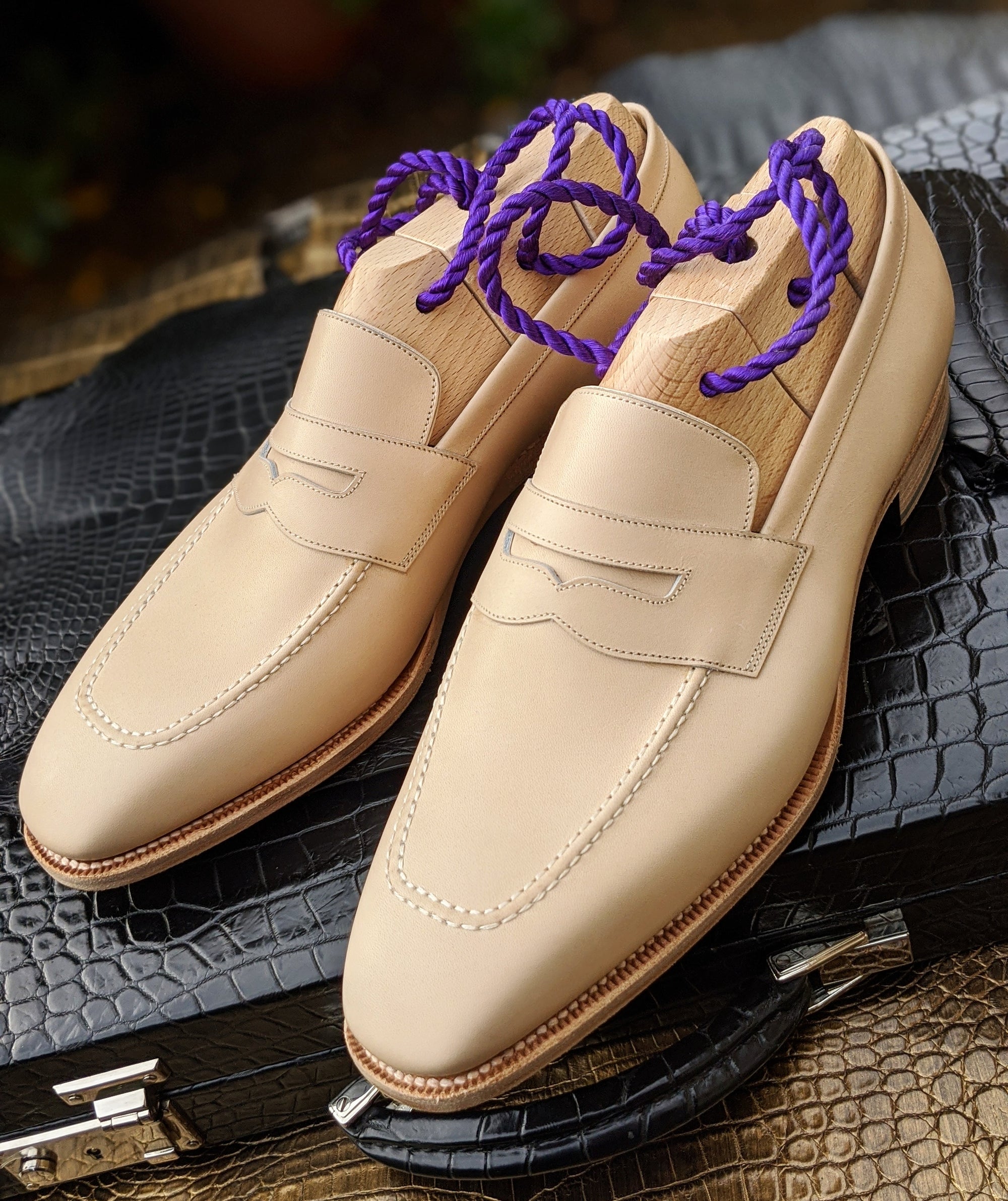 Ascot Wholecut Loafer - Cream Crust - Ascot Shoes