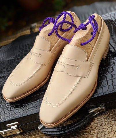 Ascot Wholecut Loafer - Cream Crust