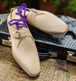 Ascot Single Monk - Cream Crust - Ascot Shoes