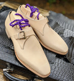 Ascot Single Monk - Cream Crust - Ascot Shoes