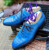 Ascot Wholecut - Blue Patina - Ascot Shoes