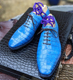 Ascot Wholecut - Blue Patina - Ascot Shoes