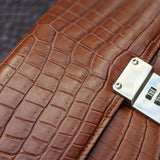 Pouch Bag - Cognac Alligator - Ascot Shoes