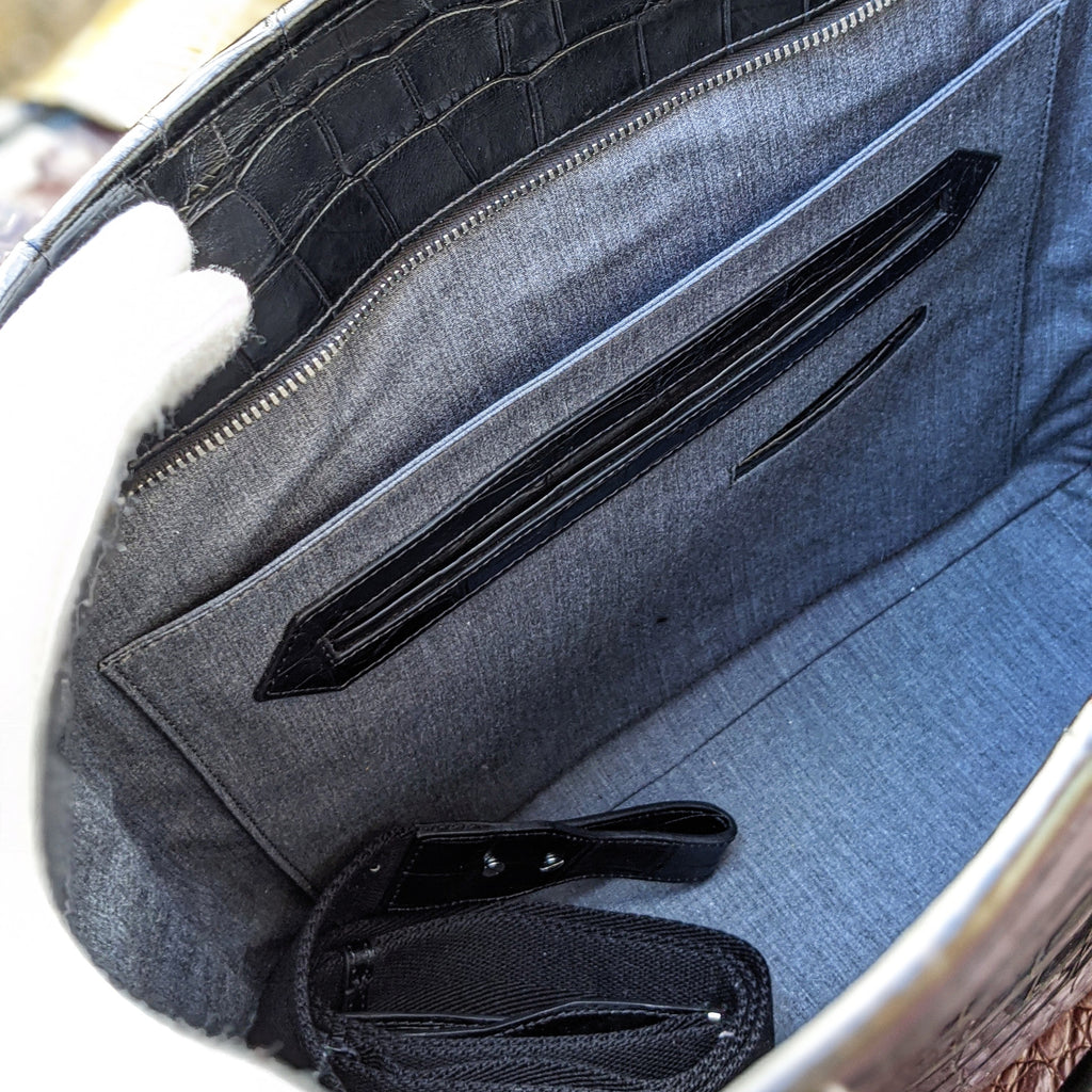 Weekend Traveller - Black Crocodile - Ascot Shoes