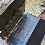 Laptop Case - Black Crocodile - Ascot Shoes