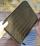 Laptop Case - Black Crocodile - Ascot Shoes
