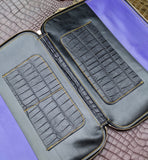 Laptop Case - Black Crocodile - Ascot Shoes