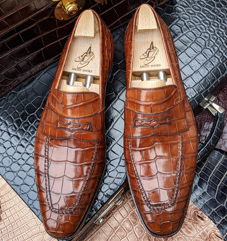 Ascot Sinatra - Cognac Alligator