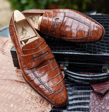 Ascot Sinatra - Cognac Alligator - Ascot Shoes