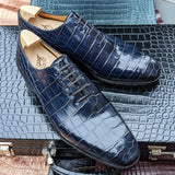 Ascot Wholecut - Blue Alligator - Ascot Shoes