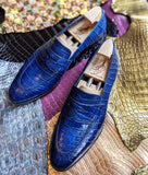 Ascot Sinatra - Blue Alligator - Ascot Shoes