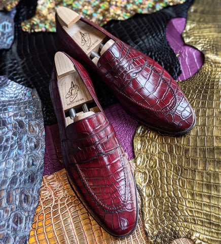 Ascot Sinatra - Burgundy Alligator