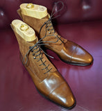 Ascot High Boots - Light Brown Calf & Light Brown Suede - Ascot Shoes