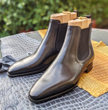 Ascot Chelsea Boots - Black Calf - Ascot Shoes