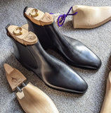 Ascot Chelsea Boots - Black Calf - Ascot Shoes