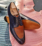 Ascot Kaan - Cognac Scotch Grain & Blue Museum Calf - Ascot Shoes