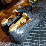 Ascot Sinatra - Grey Alligator - Ascot Shoes