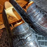 Ascot Sinatra - Grey Alligator - Ascot Shoes