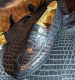 Ascot Sinatra - Grey Alligator - Ascot Shoes