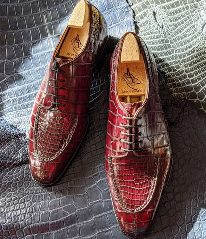 Ascot Kaan - Bordeaux Alligator