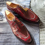 Ascot Kaan - Bordeaux Alligator - Ascot Shoes