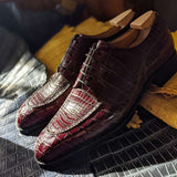 Ascot Kaan - Bordeaux Alligator - Ascot Shoes