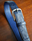 Bespoke Belt - Blue Nile Crocodile - Ascot Shoes