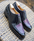Ascot Kaan - Purple Hatch Grain & Black Calf - Ascot Shoes