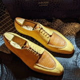 Ascot Kaan - Camel & Tan Alligator - Ascot Shoes