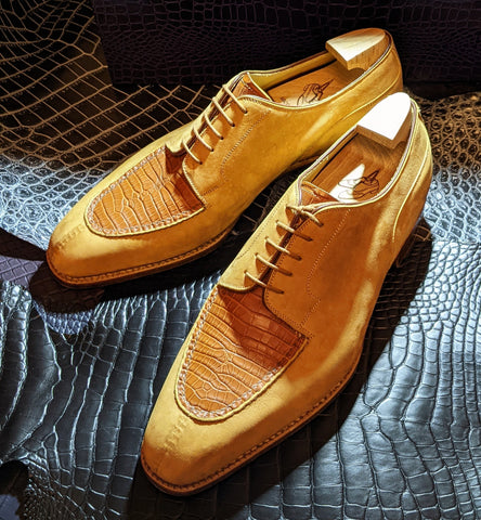 Ascot Kaan - Camel & Tan Alligator