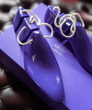 Solid Wood Lasted 3 Piece Shoe Tree - Lacquer Purple - Ascot Shoes
