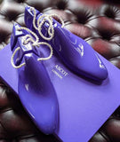 Solid Wood Lasted 3 Piece Shoe Tree - Lacquer Purple - Ascot Shoes