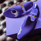Solid Wood Lasted 2 Piece Shoe Tree - Lacquer Purple - Ascot Shoes