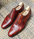 Ascot Éclair - Cognac Museum Calf - Ascot Shoes