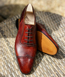 Ascot Éclair - Cognac Museum Calf - Ascot Shoes