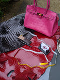 Down Payment for Black Porosus Birkin Bag. 25cm - Ascot Shoes