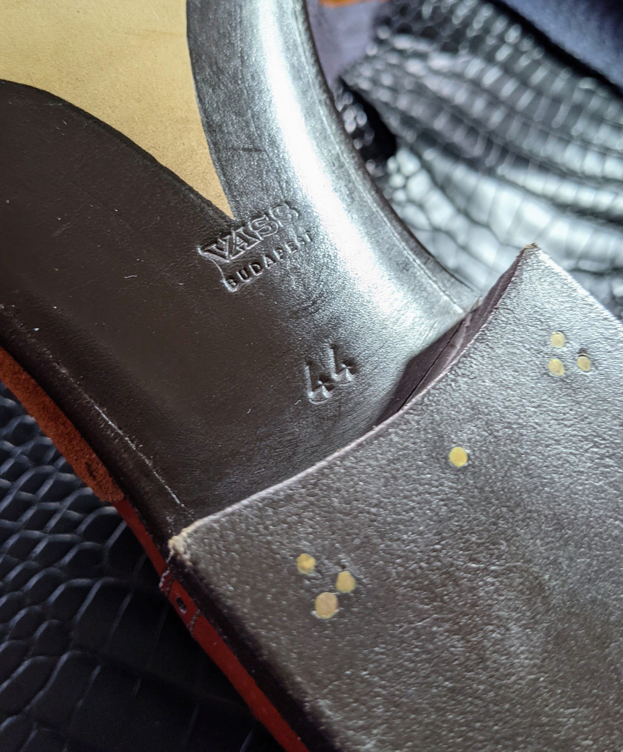 Vass Budapest Oxford - Tri Cognac Combination, UK 10, K last - Ascot Shoes