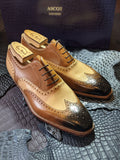 Enzo Bonafe - Camel & Cream Calf, UK 9.5 - Ascot Shoes