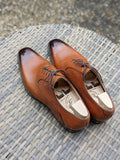 Vass River - Cognac Calf, UK 9, K last - Ascot Shoes