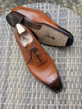Vass River - Cognac Calf, UK 9, K last - Ascot Shoes