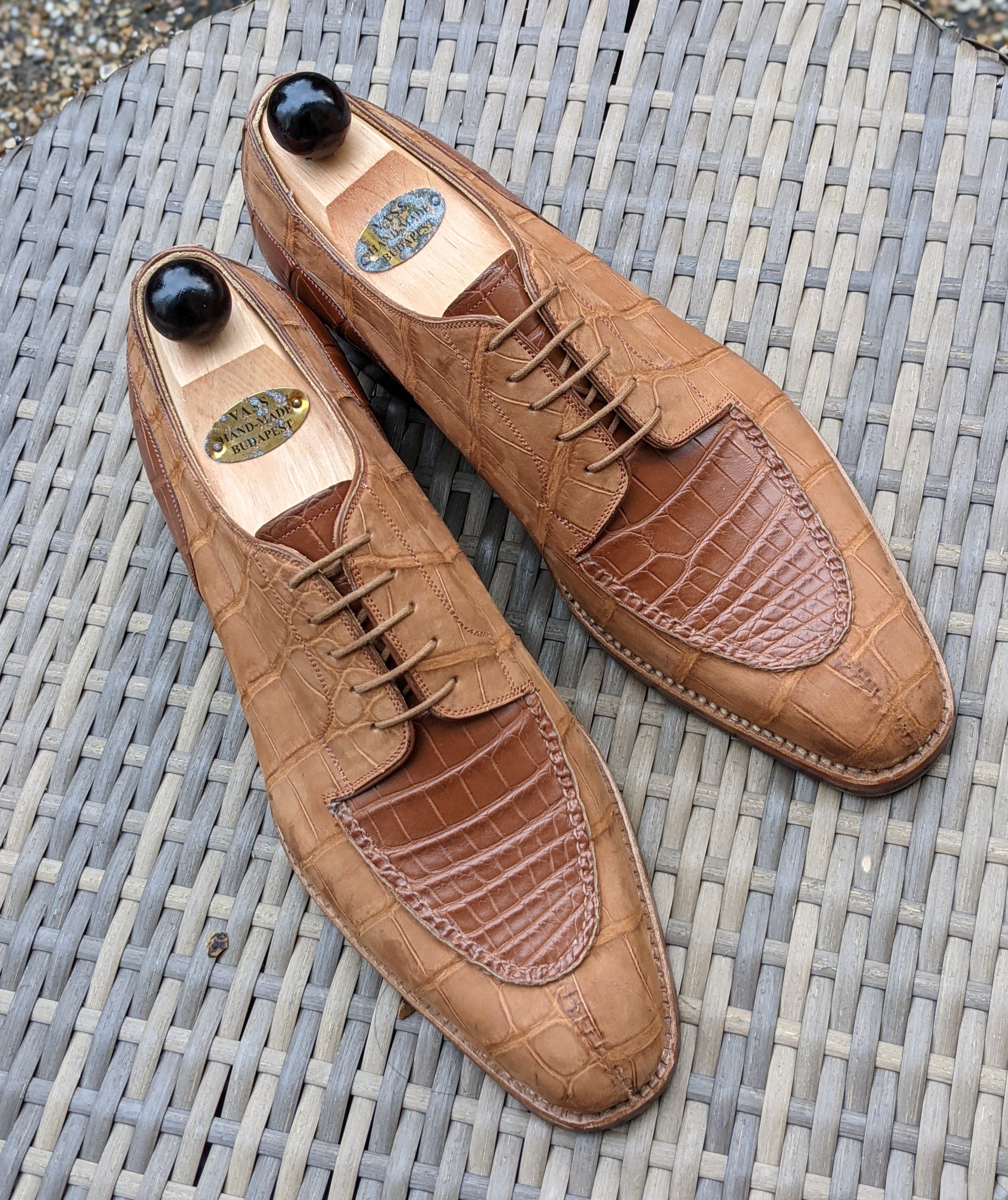 Ascot Kaan - Nubuck Alligator, UK 10, U last - Ascot Shoes