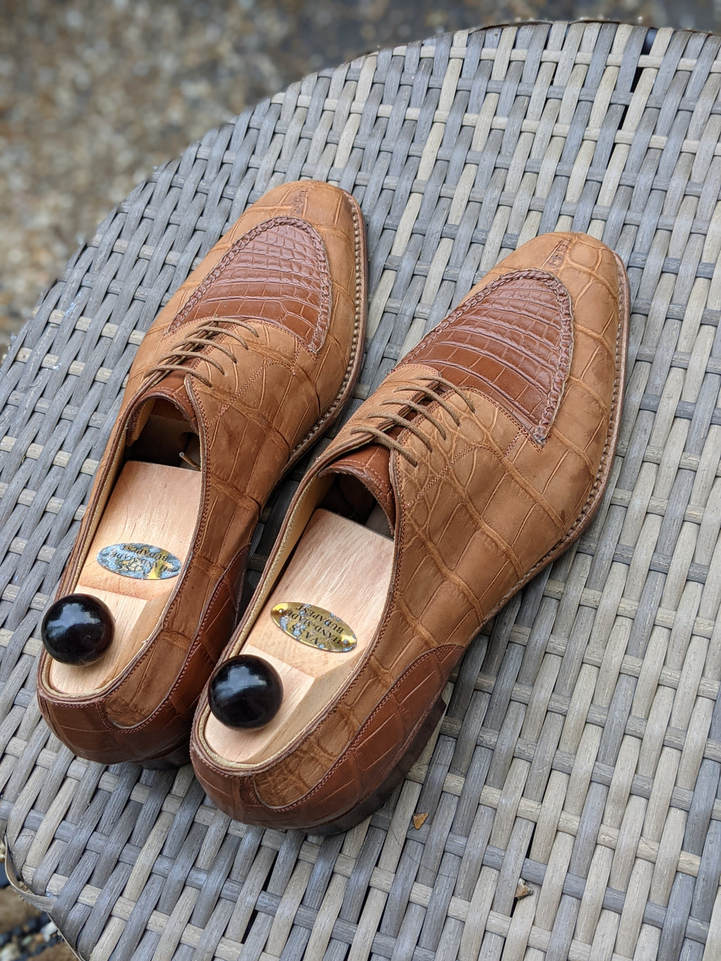 Ascot Kaan - Nubuck Alligator, UK 10, U last - Ascot Shoes