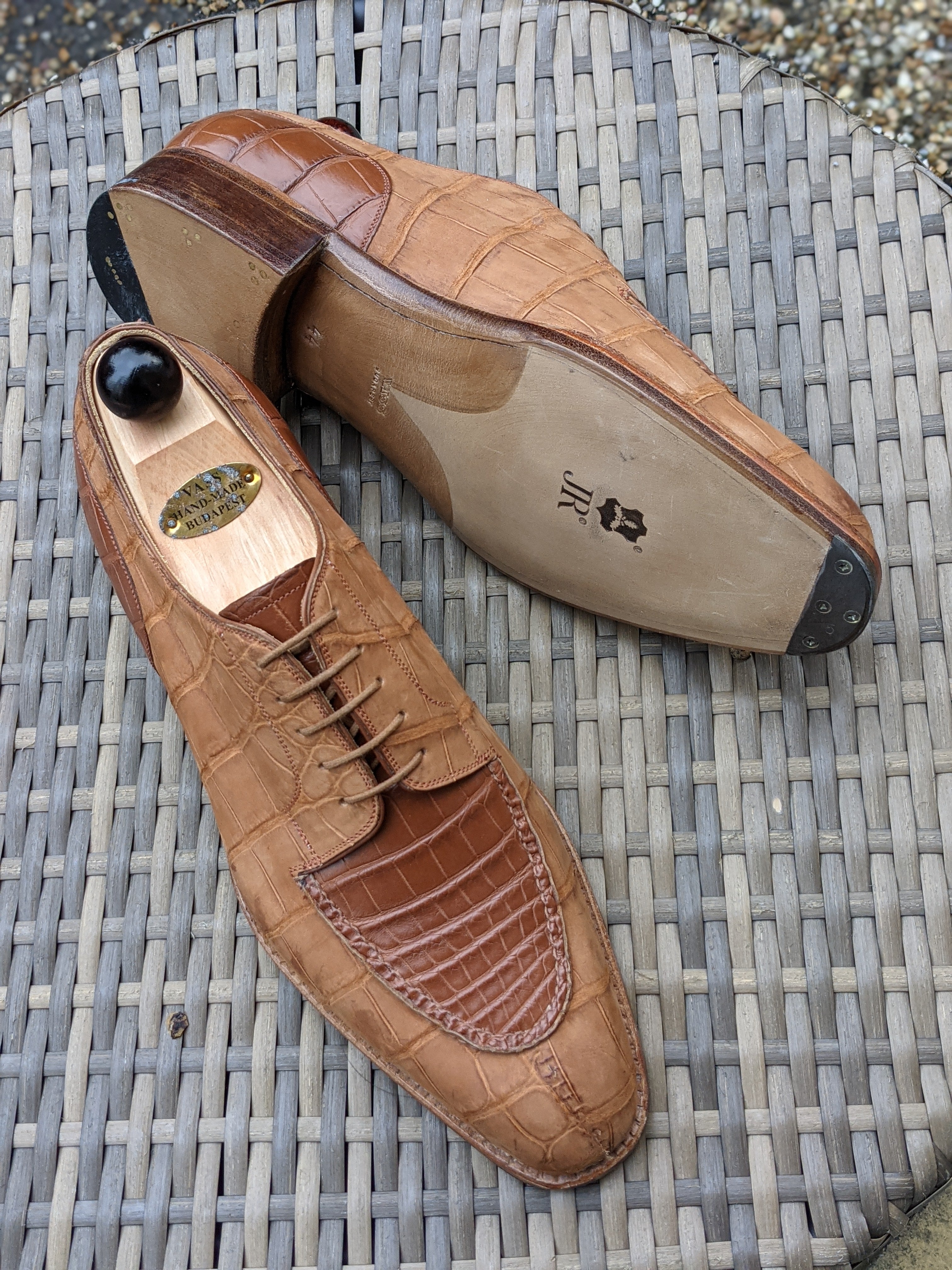Ascot Kaan - Nubuck Alligator, UK 10, U last - Ascot Shoes