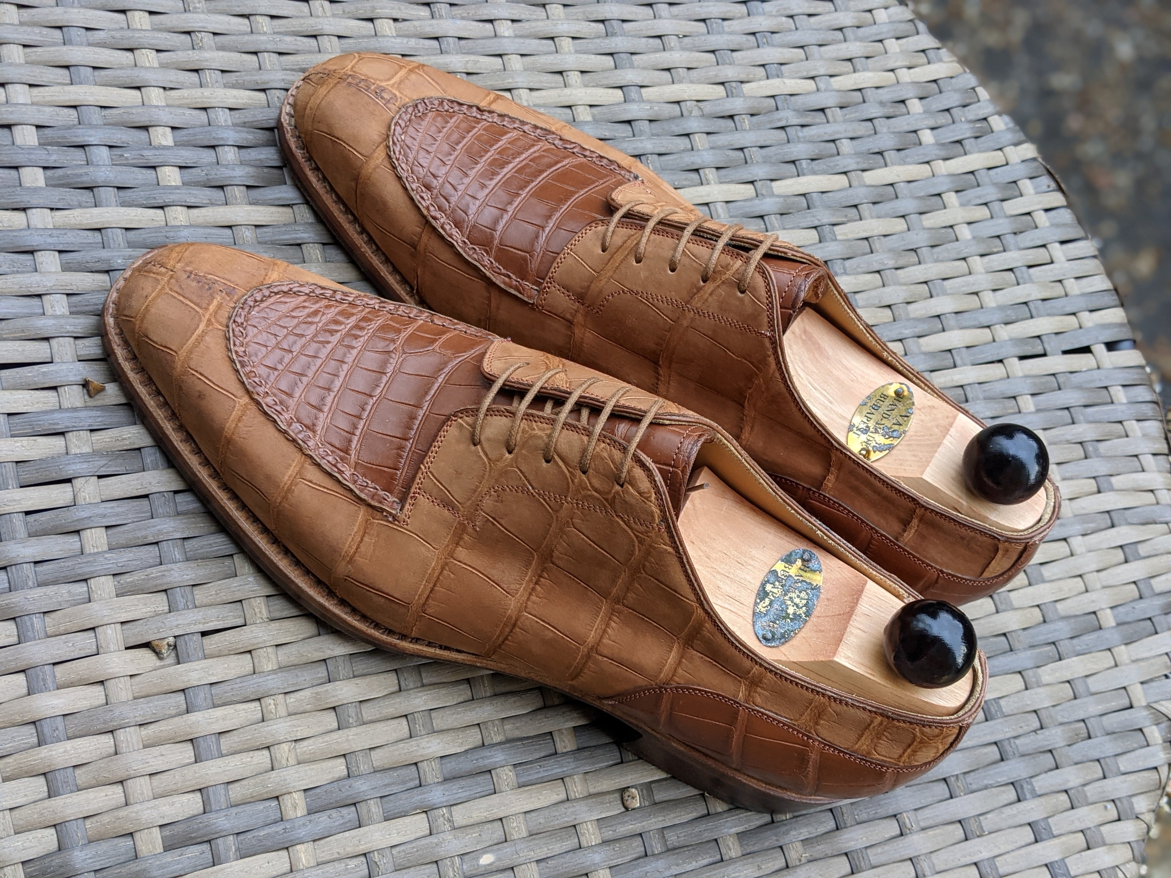 Ascot Kaan - Nubuck Alligator, UK 10, U last - Ascot Shoes