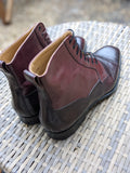 Vass Derby Tall Boots - Oxblood Calf, UK 10, U last - Ascot Shoes