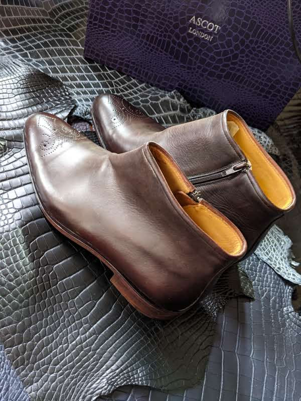 Rosy Zip Boots - UK 9 - Ascot Shoes